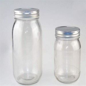 32oz 1L glass storage mason jar with metal lid