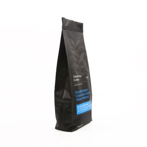 Gusset šoninis maišelis kavos maišelis 250 g. 500 g ir 1 kg aliuminio folijos maišeliai su vožtuvu kavos pakavimo maišeliams