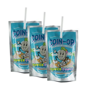 OEM Custom Typis Packaging Packing Spout Plastic Beverage Sacculi Straw Juice Pouch