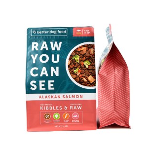 Ritenga Resealable Flat Bottom Pet Food Eco Friendly Kirihou Recyclable Pet Food Packaging Bag