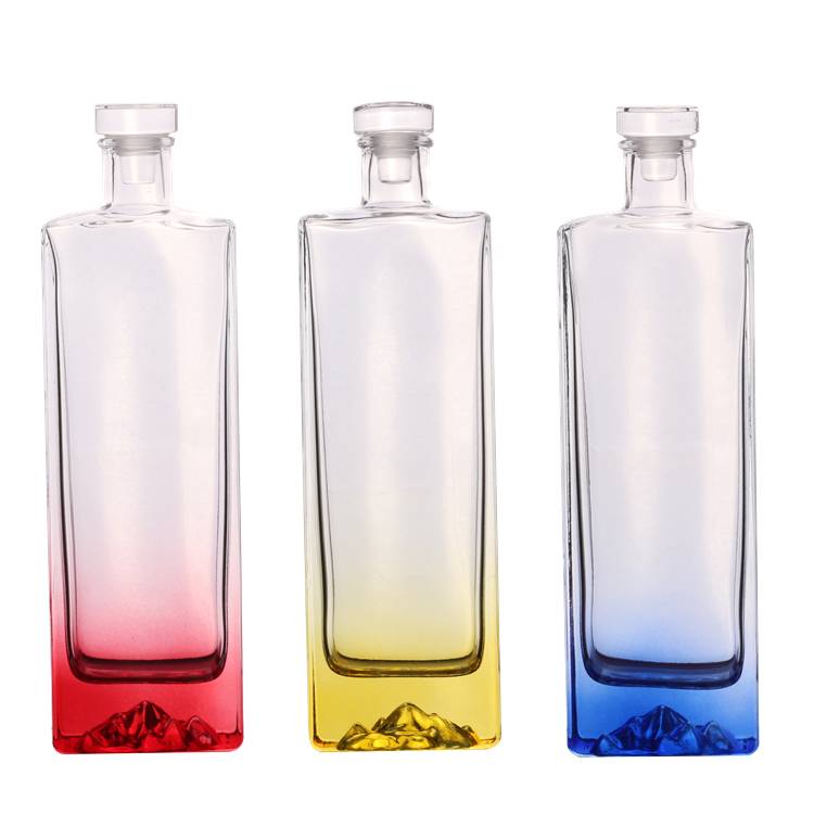 custom color ice berg shape liquor bottles