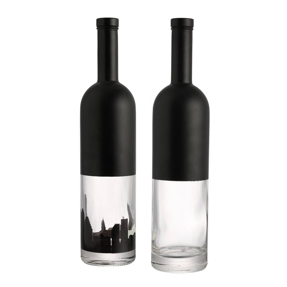 Custom 750 ml black glass liquor bottle Featured Image
