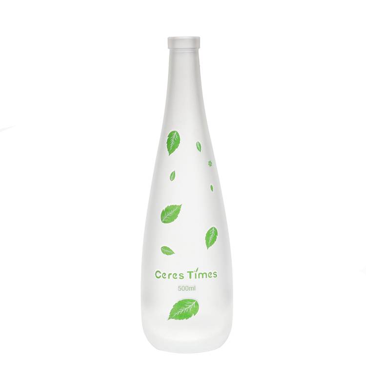 500ml Frosted Glass Bottle with Printing Featured Image