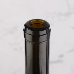 750 ml amber color glass bottle with cork