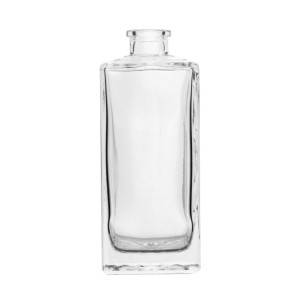 500ml Clear Square Liquor Glass Bottles