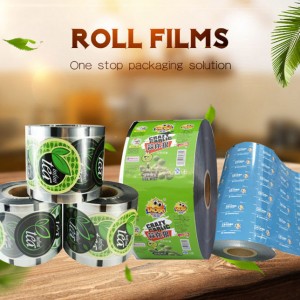 Customized Packaging Roll Films na May Pagkain at butil ng kape