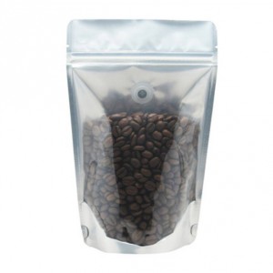 Prilagojena stoječa vrečka za pakiranje kave in prigrizkov