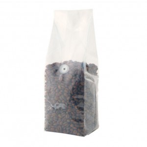 กระเป๋าด้านข้างแบบกำหนดเองพร้อมวาล์วสำหรับเมล็ดกาแฟและขนมขบเคี้ยว