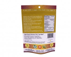 Maßgeschneiderte Food-Snack-Verpackungen Standbodenbeutel