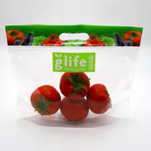 Stående plastpose for matvarekvalitet for frukt og grønnsaker