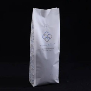 ကော်ဖီစေ့များနှင့် အဆာပြေများအတွက် အဆို့ရှင်ပါသော ဘေးဘက် Gusseted အိတ်