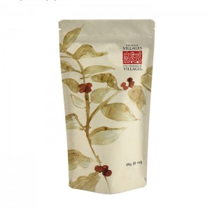 Индивидуальный пакет с крафт-бумагой для упаковки кофе