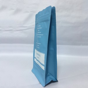 Fabrieksprys Pasgemaakte blokbodemsakkie vir koffieboneverpakking