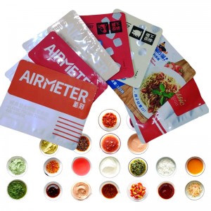 Embalatge de salsa de barrera imprès personalitzat llest per menjar Bossa de rèplica d'embalatge de menjar