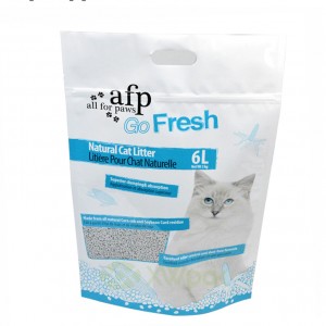 Plastové vrecko na krmivo pre domáce zvieratá s veľkým plochým dnom na krmivo pre psov a mačky