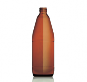 Glass Liquor Bottle Amber 750ml