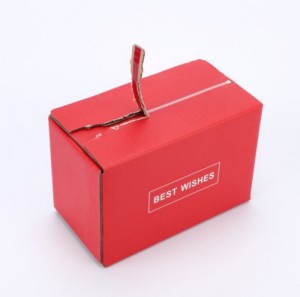 Formato di stampa personalizzato Scatola colorata Scatola di spedizione Imballaggio personalizzato in scatola di cartone ondulato