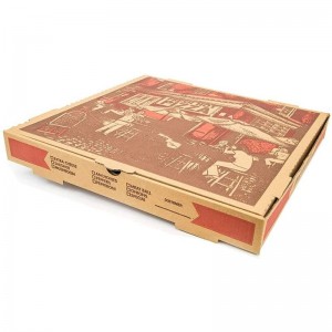 Caixas de pizza de cartón ondulado para avións en branco Hongye