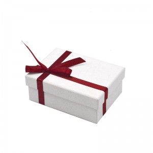 အသုံးများသော အရည်အသွေးမြင့် အဖြူရောင်စက္ကူ Surprise Packaging Box အဖုံးပါသော လက်ဆောင်