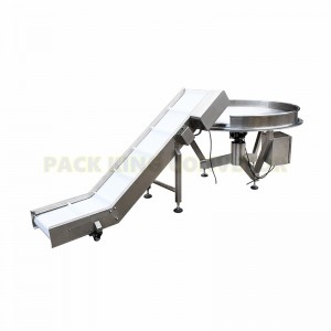 304 Stainless Steel PP/ PVC/ PU finished product Incliend Conveyor for food industry