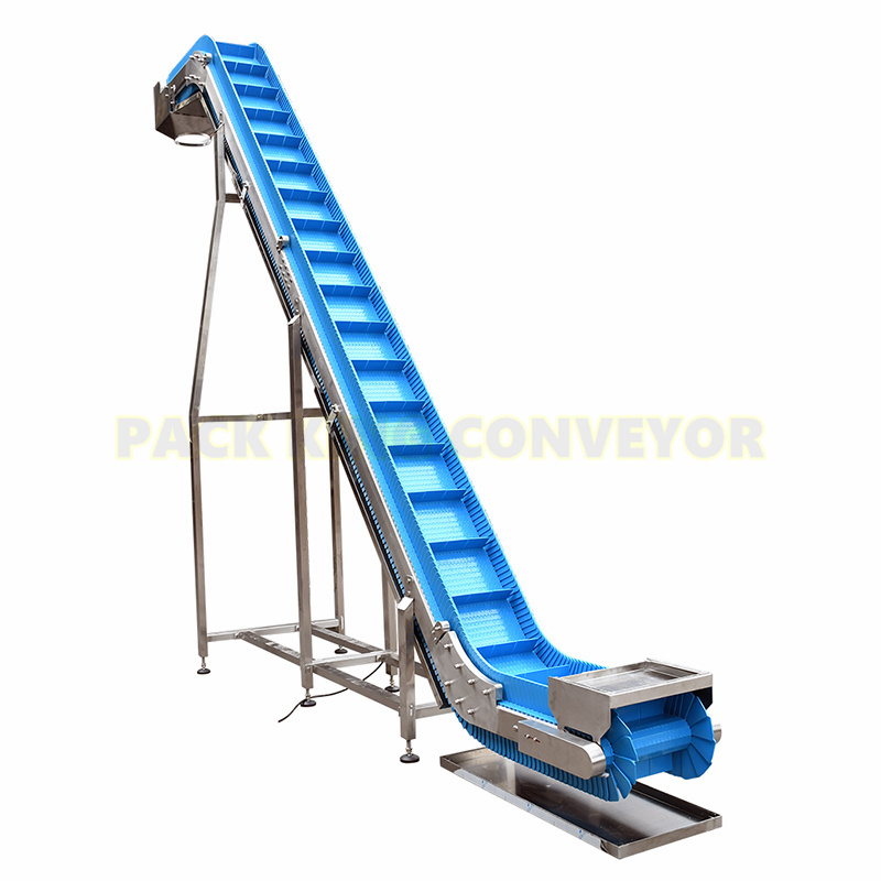 Inclined PP scraping belt elevating conveyor easy to clean Featured Image
