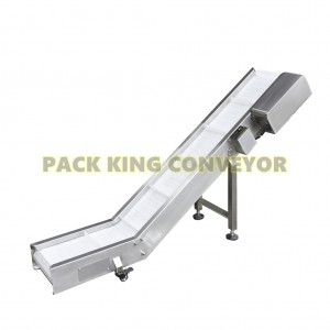 2021 High quality Acclivitous Conveyor - 304 Stainless Steel PP/PVC/PU finished product Inclined Conveyor for food industry – Pack King