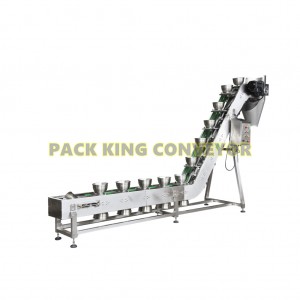Frozen food Inclined Bowl conveyor for cold meat ball coating telfon PTFE