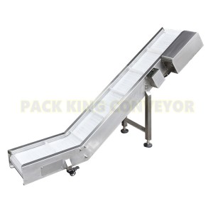 304 Stainless Steel PP/ PVC/ PU finished product Incliend Conveyor for food industry