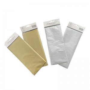 Kertas Tissue logam pikeun bungkus kado sareng DIY