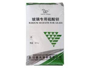 Sulfato de bario para vidro