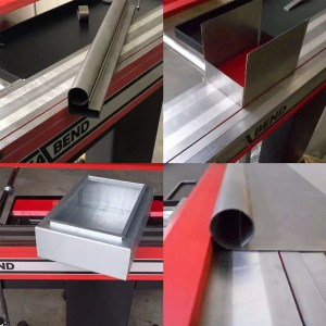 2,0 mm handmatige buigmachine voor aluminiumplaten, handmatige vouwmachine voor metalen platen