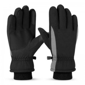 Custom Logo Outdoor Warmth Wind Resistant Touch Screen Ski Gloves