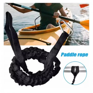 2022 Professional Anti Lost Sturdy Elastic Rubber Boat Kayak Canoe Surfboard Canoe Fishing Pole Coiled Rod Paddle Leash
