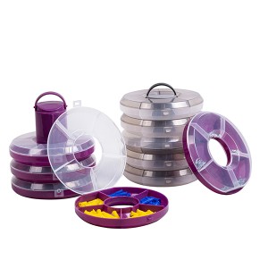 Plastic PP Round Barrel Multi Case Box