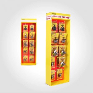 Corrugated Plastic Hook Grocery Store POS Display Stand for Fishing Accessories Items in UAE