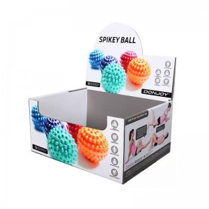 සිල්ලර වෙළඳාම සඳහා Spikey Ball Shelf සූදානම් ඇසුරුම් පෙට්ටිය
