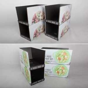 10 Anni Factory China Carton Four Tiers Counter Display Case per 12pcs set bowl