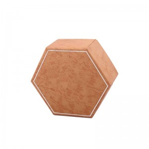Base octogonal e tapa Caixa de chocolate ríxida con separadores no interior