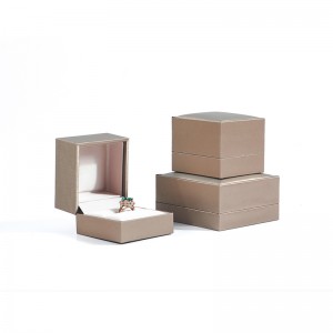 Visokokvalitetna klasična kutija za nakit od PU kože od brušenog ružičastog zlata za prsten, ogrlicu i narukvicu