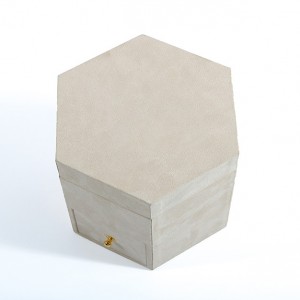 Hexagon Shape Velsorg Voorinstelling Box met oulike laai