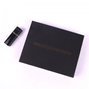 Kuti dhuratë e punuar me dorë me perlë të zezë me cilësi të lartë për buzëkuq