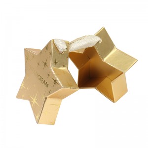 Zakázková balicí krabička na parní krém ve tvaru hvězdy