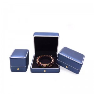 Visokokakovostna usnjena škatla za nakit za modne izdelke