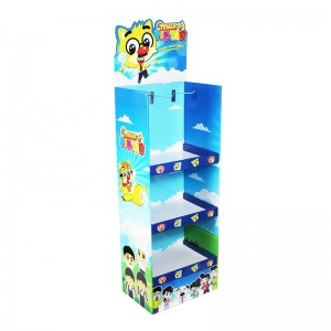 Kartonski podni stalak za igračke za djecu sa 3 nivoa