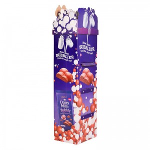 Брзо склопено млечно млеко со шампанско закуска за храна Поп дисплеј FSDU единица за Tesco Marketing малопродажба