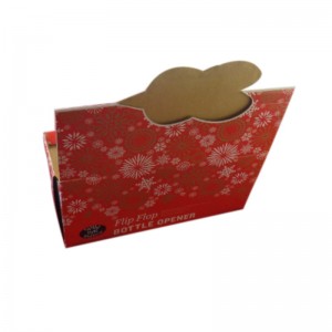 Apribottiglie a forma di flip flop creativo PDQ Box Ready Packaging
