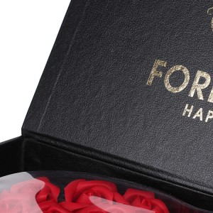 Luxusní čokoládová tuhá dárková krabička na Valentýna