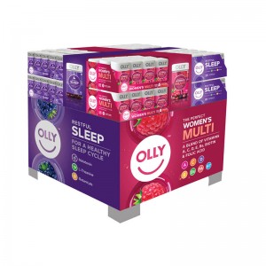 Wholesale Discount Us Costco Standard Cardboard Pallet Display na may 4 na Gilid para sa Multi Nutritional Snack Food ng Bata