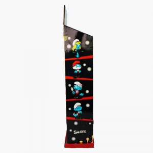 Supermarket Retail 5 Tier Freestanding Cardboard Display Shelf para sa Smurfs Cute Toys