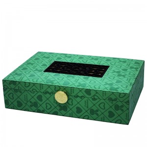 ချစ်သူများအတွက် အရည်အသွေးမြင့် 2pcs Pack Woodboard Perfume Present Packaging Box